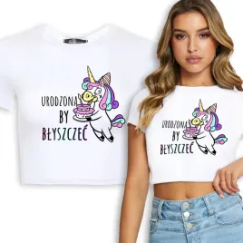 krotka-koszulka-damska-unicorn-blyszcze-wzory-l