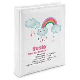 album-bialy-na-prezent-chrzest-imie-ekoskora-szyty