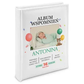 album-bialy-na-prezent-chrzest-imie-ekoskora-szyty