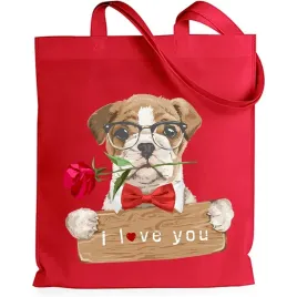 shopper-torba-na-zakupy-czerwona-eko-pluszowy-pies-i-love-you-milosc-wzory