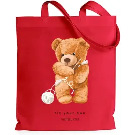 shopper-torba-na-zakupy-czerwona-mis-pluszowy-fix-your-own-problem-wzory
