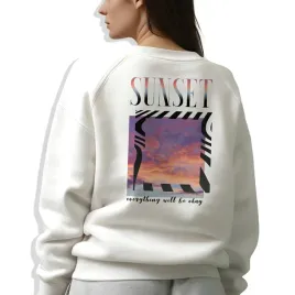 bluza-damska-roz-m-biala-sunset-wschod-slonca-wszystko-bedzie-dobrze-wzory