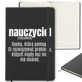 notes-z-gumka-czarny-96-stron-dla-nauczyciela-nauczyciel-rzeczownik-wzory