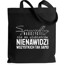 eko-torba-czarna-shopper-sprawiedliwy-nauczyciel-idealna-dla-nauczyciela-wz