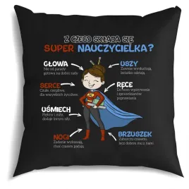 poduszka-czarna-40x40-prezent-dzien-nauczyciela-super-nauczyciel-wychowawca