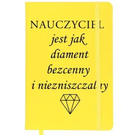 notes-z-gumka-zolty-prezent-dla-nauczyciela-nauczyciel-jest-jak-diament-wz