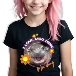 koszulka-t-shirt-czarny-dziecieca-bawelna-hipopotam-moo-deng-viral-110-wz