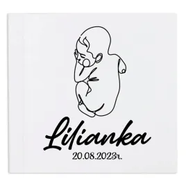 album-bialy-prezent-na-chrzest-personalizowany-wz