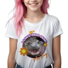 koszulka-t-shirt-bialy-dziecieca-bawelna-hipopotam-moo-deng-viral-110-wzory