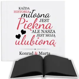 album-czarne-strony-prezent-na-walentynki-wz-imie