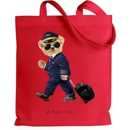 shopper-torba-na-zakupy-czerwona-mis-pluszowy-pilot-samolot-wiele-wzorow