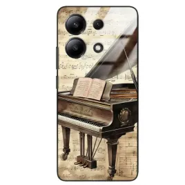 etui-do-xiaomi-redmi-note-13-case-retro-black-glass-vintage-szklany-wzory