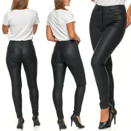 moraj-skinny-eleganckie-spodnie-damskie-woskowane-imitujace-skore-m-38