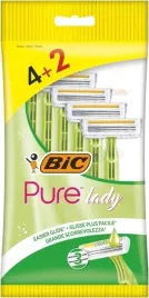 jednorazowe-maszynki-do-golenia-damskie-zestaw-x6-bic-pure-lady-green