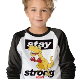 pizama-dziecieca-152cm-dinozaur-t-rex-strong-wzory