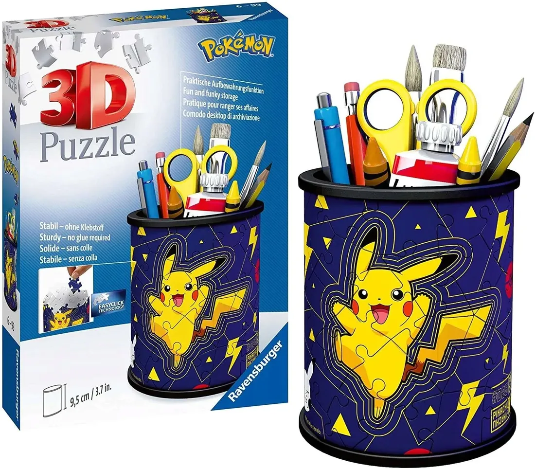puzzle-3d-54-przybornik-pikachu-ravensburger-stan-nowy