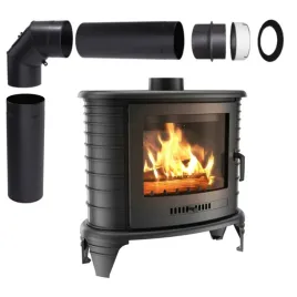 piec-na-drewno-kominek-koza-zeliwny-piecyk-koza-k8-9-kw-ekoprojekt-zestaw