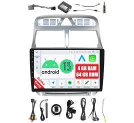 radio-2din-nawigacja-android-peugeot-307-4-64-gb-dsp-carplay-lte