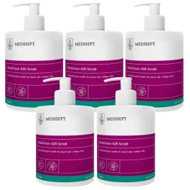 mydlo-w-plynie-antybakteryjne-medisept-scrub-500ml-zestaw-5-szt
