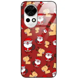etui-do-huawei-nova-12-szklane-swiateczne-mikolaje-na-prezent-wzory