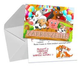 zaproszenia-dla-dzieci-urodzinowe-zwierzatka-gospodarstwo-konik-koperta