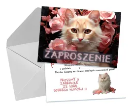 zaproszenia-dla-dzieci-dzieciece-urodzinowe-kot-kotek-roze-koperta