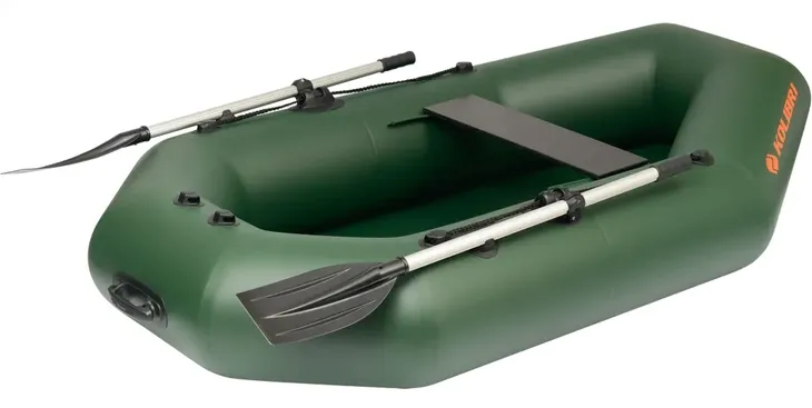 Ponton Kolibri K-220T PP z pełną podłogą oraz pawężą do silnika zielony
