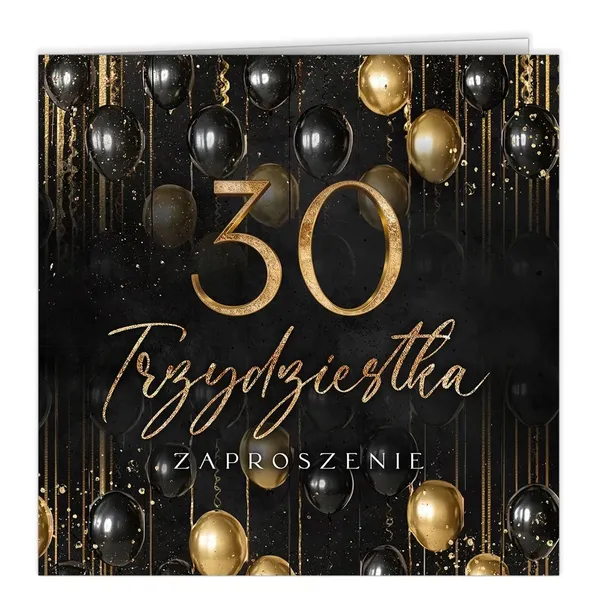 Zaproszenia na 30 Urodziny Koperta T11