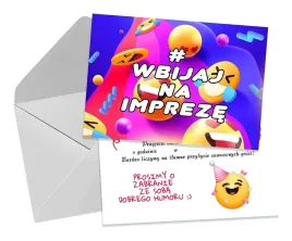 zaproszenia-dla-dzieci-urodzinowe-emotki-wbijaj-na-impreze-koperta