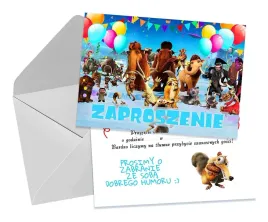 zaproszenia-dla-dzieci-urodzinowe-epoka-lodowcowa-wiewior-koperta