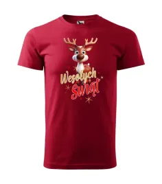 koszulka-t-shirt-swiateczna-wesolych-swiat-renifer-rudolf-jakosc-mikolaja