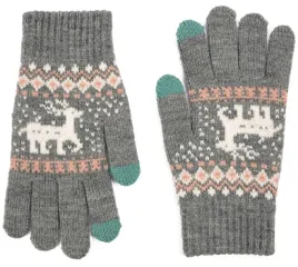 rekawiczki-winter-deer-szary-rk23336