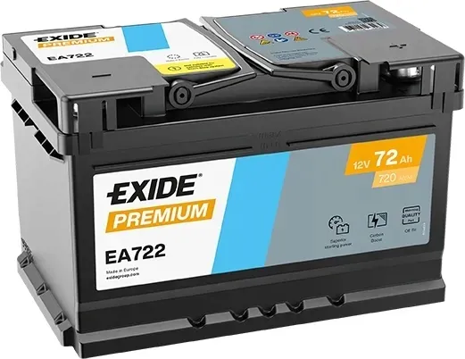 Akumulator Exide Premium EA722 12V 72Ah 720A Carbon Boost świeży 2026 rok