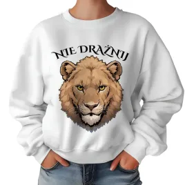 biala-bluza-damska-dresowa-nie-draznij-lwa-zabawne-kolorowe-wzory-rozm-m