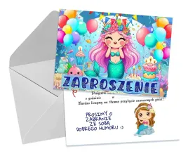 zaproszenia-dla-dzieci-dzieciece-urodzinowe-syrenka-mala-slodka-koperta