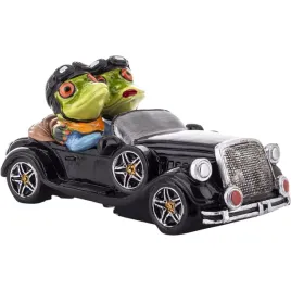 ozdobna-figurka-8-x-16-x-9-cm-zaby-w-sportowym-samochodzie-retro