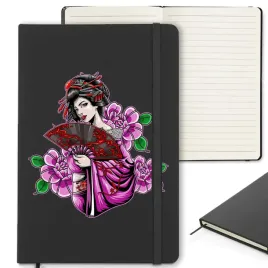 czarny-notes-120-stron-z-gumka-zakladka-japanese-girl-ciekawe-wzory