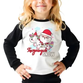 pizama-czarna-dlugi-rekaw-spodnie-teczowych-snow-swiateczne-wz-122-cm