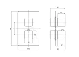 element-do-boxa-termostatycznego-bxy-aect-deante-kolor-bialy