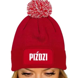 czerwona-czapka-zimowa-z-pomponem-pizdzi-ciepla-na-prezent-wzory