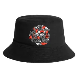 kapelusz-czarny-motyw-ludowy-bucket-hat-folklore-kultura-patriotyzm-wzory