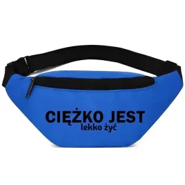 nerka-saszetka-granatowa-sportowa-ciezko-jest-lekko-zyc-prezent-zabawne-wz