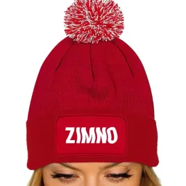 czerwona-czapka-zimowa-z-pomponem-zimno-ciepla-na-prezent-wzory