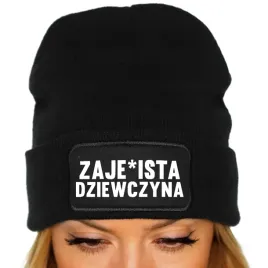 czapka-jesienna-bawelniana-zimowa-czarna-beanie-zajb-ista-dziewczyna-wzory