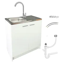biala-szafka-kuchenna-stojaca-80-cm-zlew-ociekacz-wysoka-bateria-chromowana