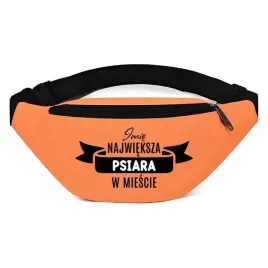 nerka-saszetka-sportowa-pomaranczowa-najwieksza-psiara-imie-prezent-wzory