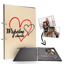 album-na-zdjecia-drewniany-wzory-na-walentynki-mix