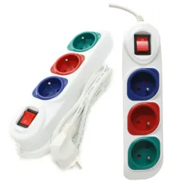 kraftanddele-przedluzacz-listwa-3m-3-gniazda-przycisk-wylacznik-kd4006