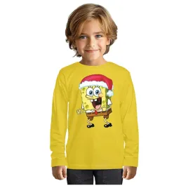 bluzka-swiateczna-dziecieca-koszulka-spongebob-swiateczna-czapka-134-140