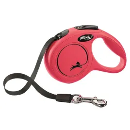 smycz-automatyczna-flexi-new-classic-tasma-xs-czerwona-3m-pies-kot-12kg